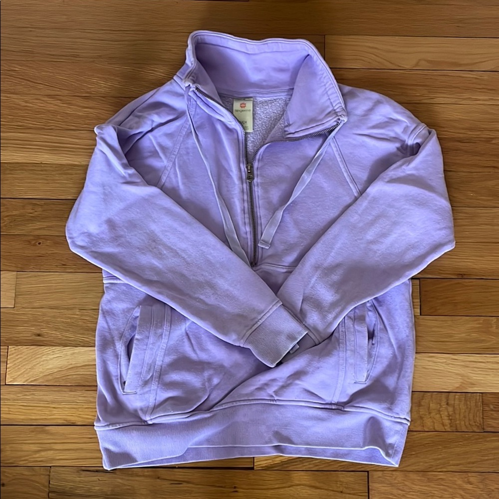 Lavender Quarter-Zip Pullover